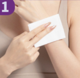 1.  Clean and dry the area to be treated